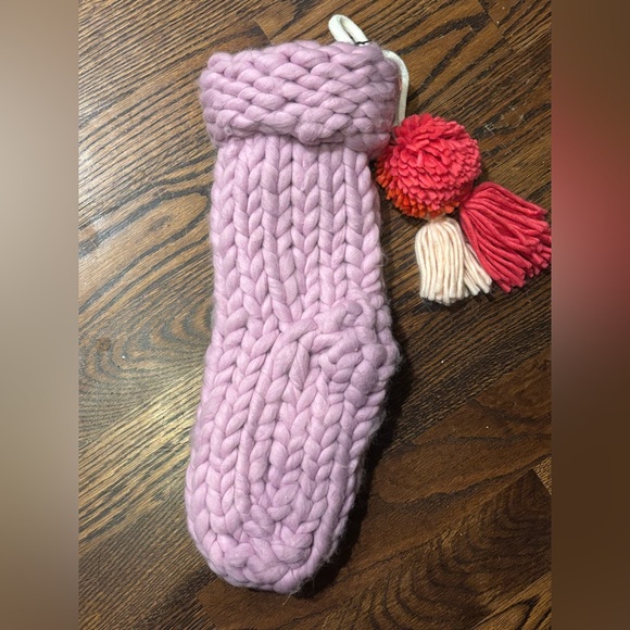 OPALHOUSE CHUNKY Knit Pink Christmas Stocking (RARE)